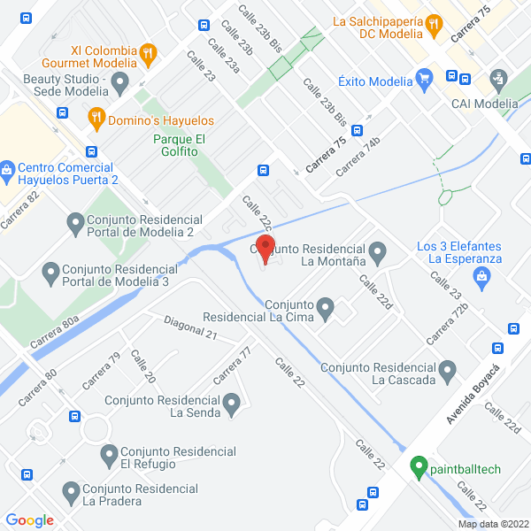 Mapa de Cpc Comercializadora Cubillos