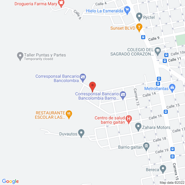 Map of Construcciones Metálicas Cediel