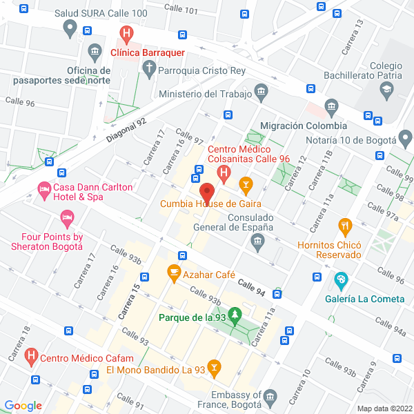 Mapa de Construcciones Y Pavimentos A.M. Ltda.