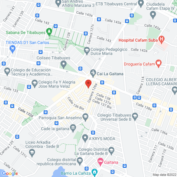 Mapa de Construcciones Y Servicios Rodríguez E.U.