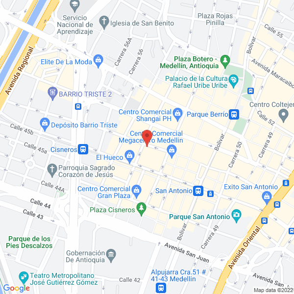 Mapa de Confecciones Blue