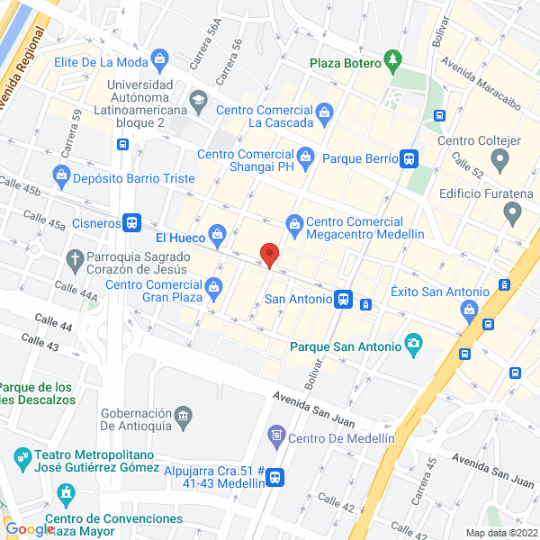 Mapa de Confecciones Ega