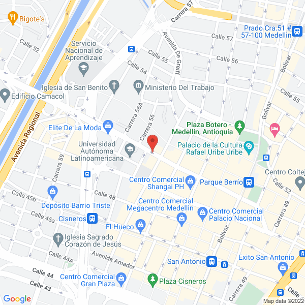 Mapa de Confecciones Solanye