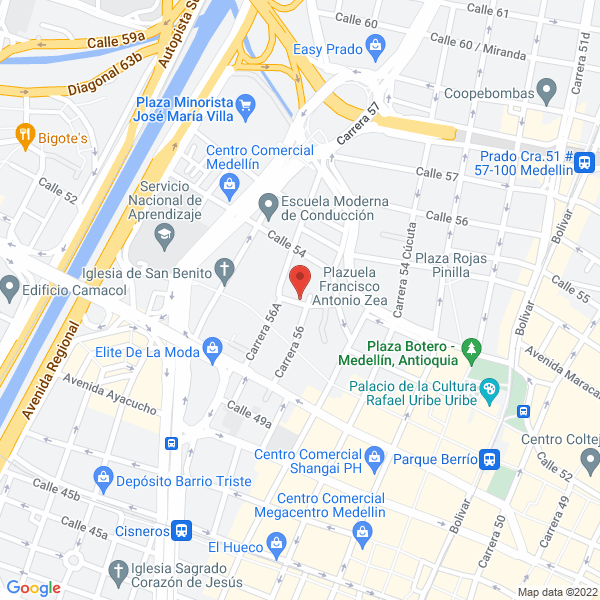 Mapa de Confecciones Tempra