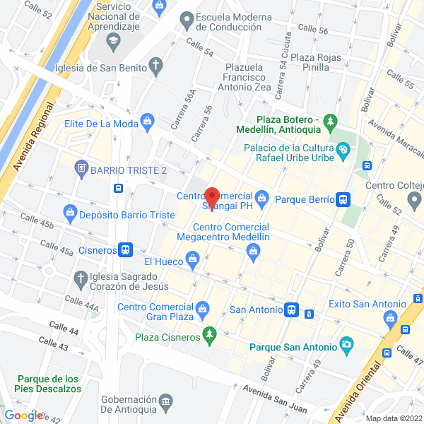 Mapa de Confecciones Tráfico