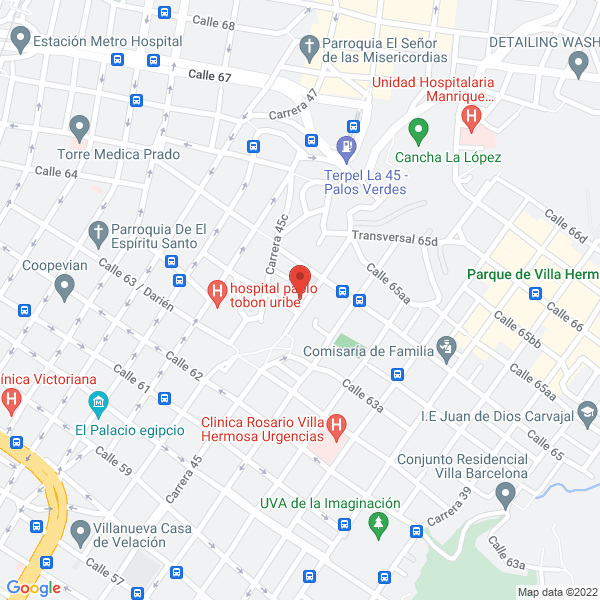 Mapa de Confecciones Yudy Ramírez