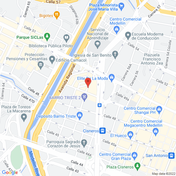 Mapa de Confecciones Zeney