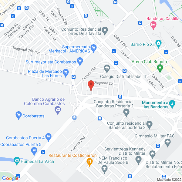 Mapa de Constructora Covial S.A.