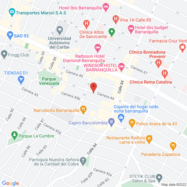 Map of Constructora El Cedro Ltda.