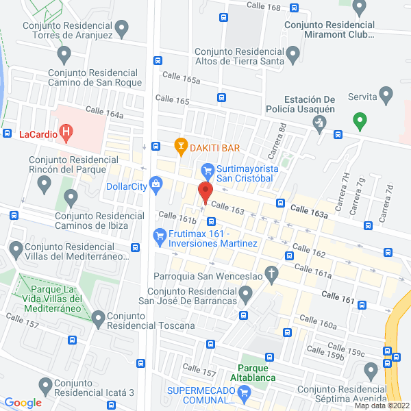 Mapa de Dely Broaster & Asado