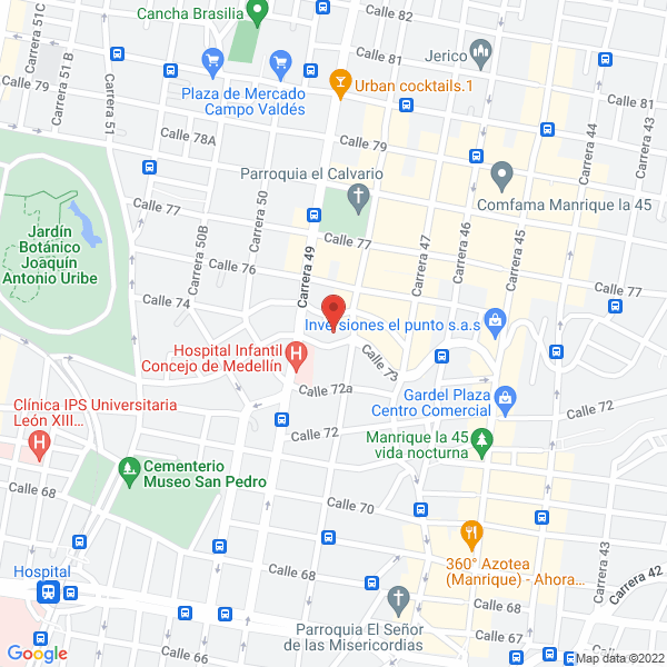 Mapa de Dependencia Judicial De Antioquia