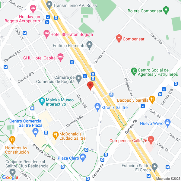 Mapa de Colvapor-Colombiana De Artículos Para Vapor Ltd
