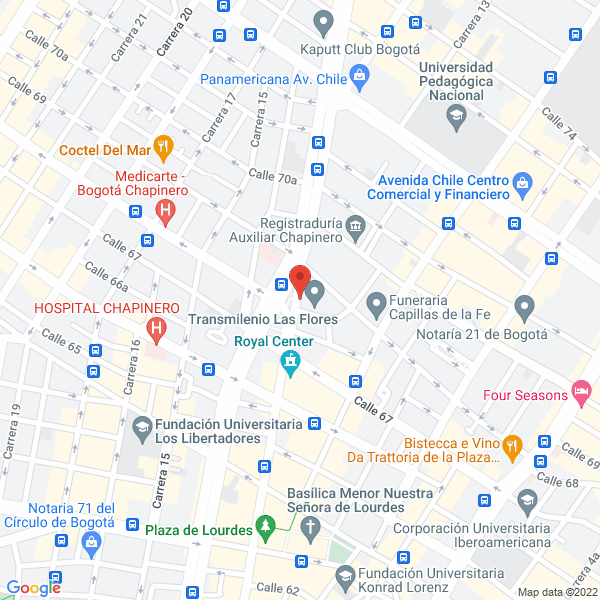 Mapa de Comercial Simona S.A.S.