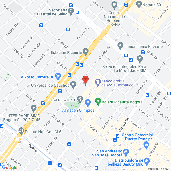 Mapa de Comercializadora Advantage 6704 S.A.S.