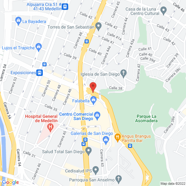 Mapa de Comercializadora Aguvel