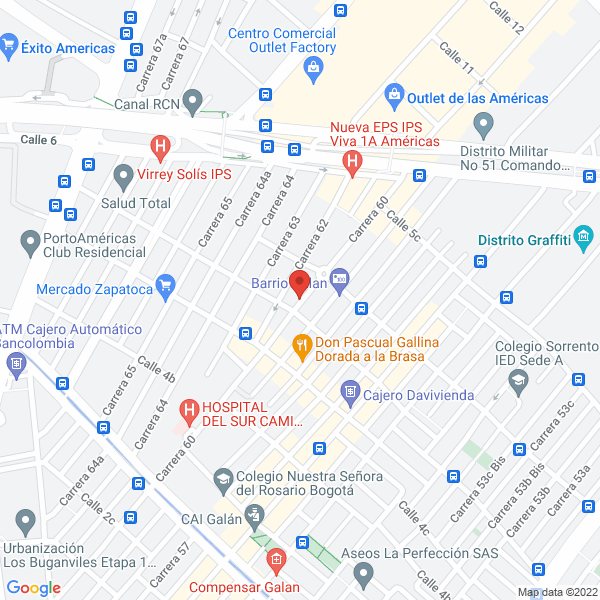 Mapa de Comercializadora Alianza Estratégica De Servicios E A T
