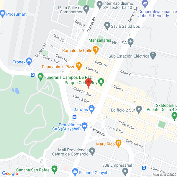 Mapa de Comercializadora Homelife S.A.S