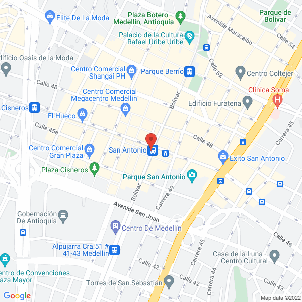 Mapa de Comercializadora Jonas