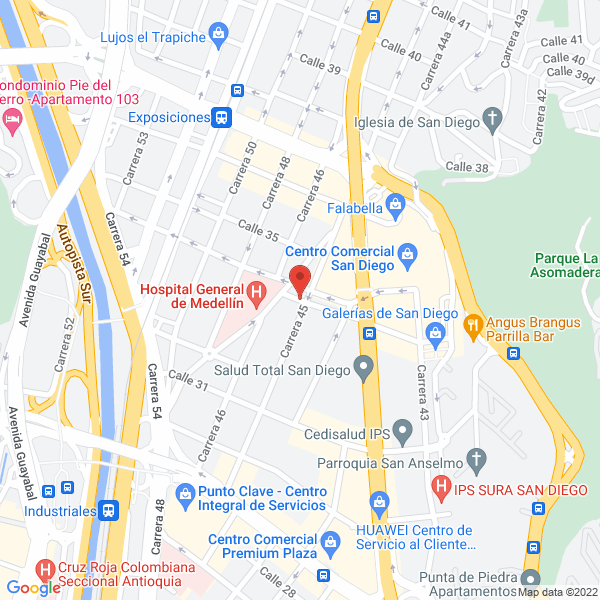 Mapa de Dansahe Soluciones En Informatica