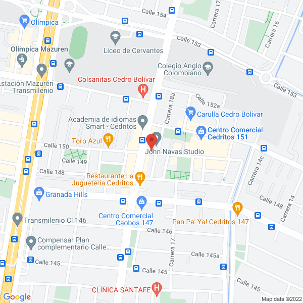 Mapa de Díez Diseño Y Ezpacio Ltda.