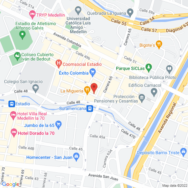 Mapa de Cooperativa De Trabajo Asociado Fenix