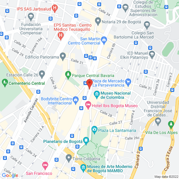 Mapa de Coorporación Empresarial Latinoamericana S.A.S
