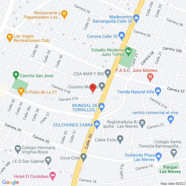 Map of Cootragaseosas C.T.A.