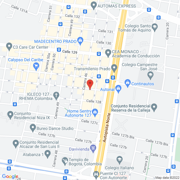 Mapa de Crea Automotriz S.A.S.