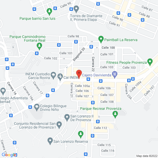 Map of Creaciones Henar Ltda.