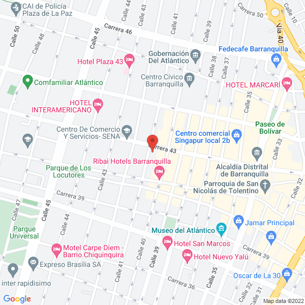 Map of Creaciones Jadi