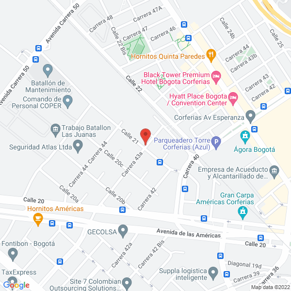 Mapa de Creaciones La Baronesa Ltda.