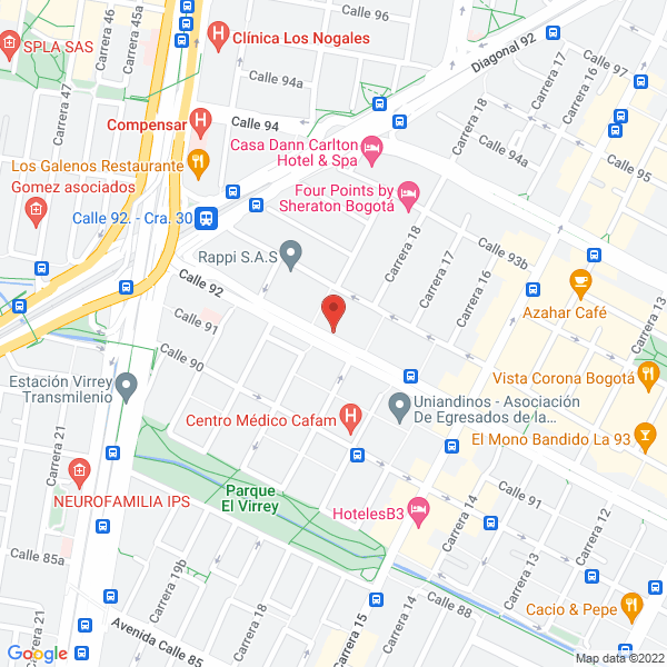 Mapa de Criteria Consultores Ltda.