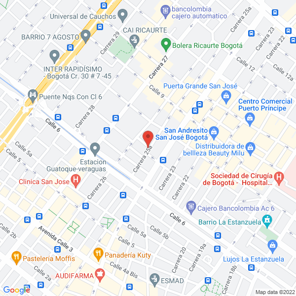 Mapa de Cromados Bogotá Ltda