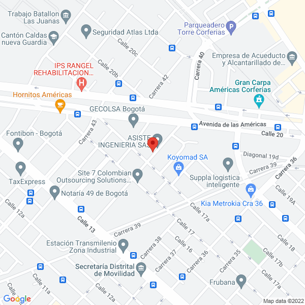 Mapa de Da Rin Ltda.
