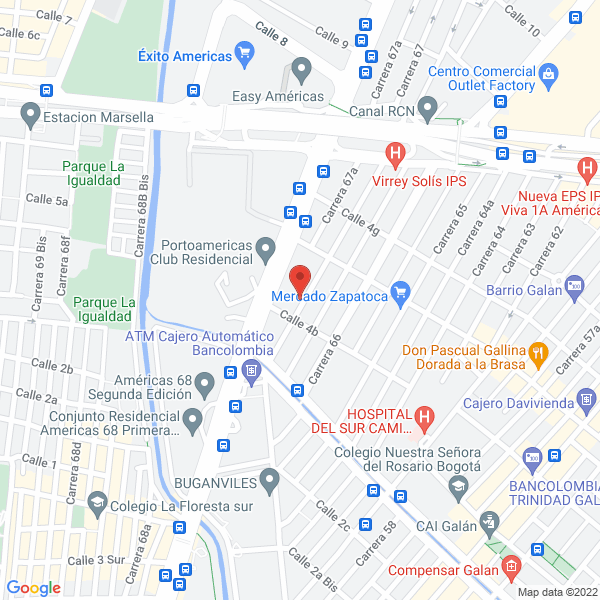 Mapa de Darwis Colombia Ltda