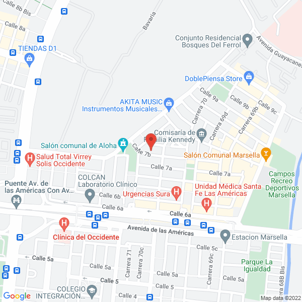 Mapa de Dav (Cr) A Ingenieros S.A.S.