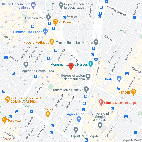 Mapa de Db Y B Consulting S.A.S.
