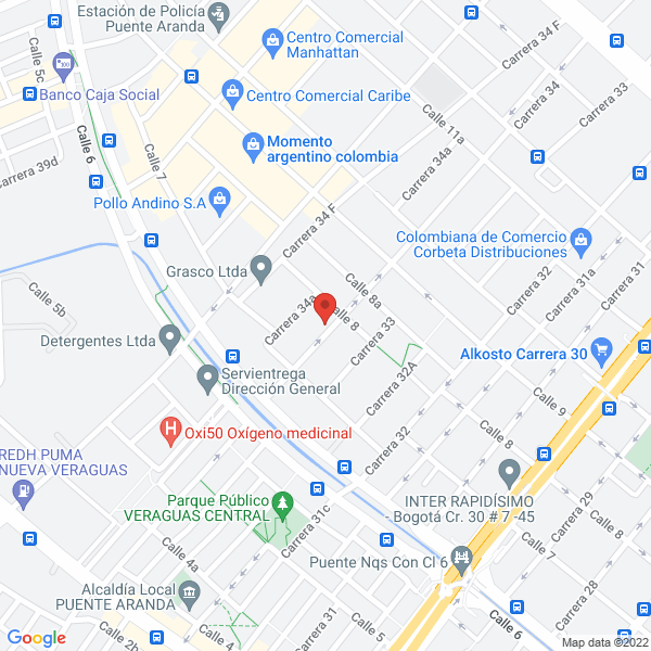 Mapa de Internacional De Drogas S.A.