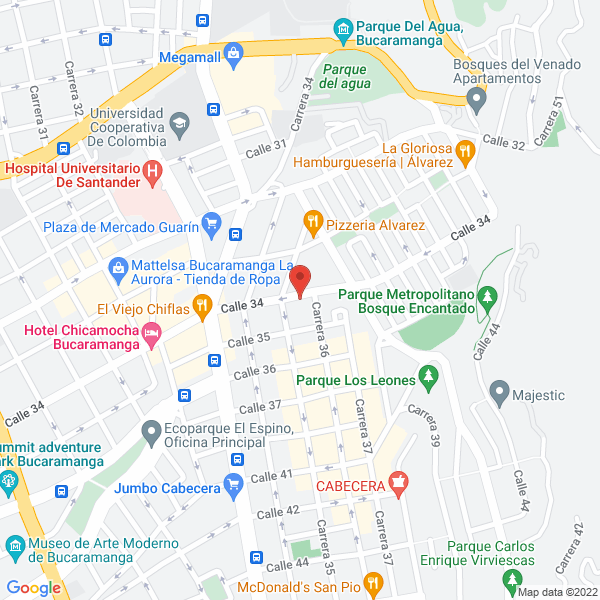Map of Droguerias Super Descuentos
