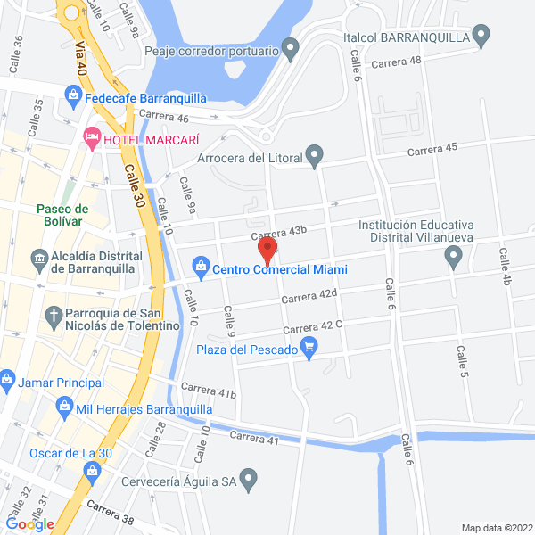Map of Distribuciones Milena
