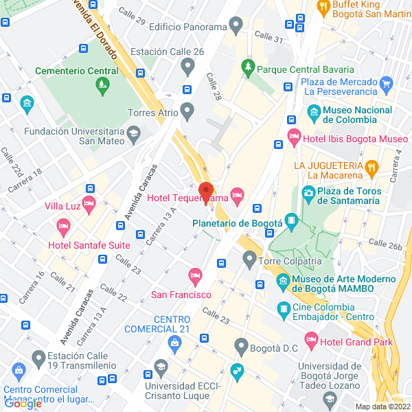 Mapa de Departamento Administrativo De Planeación Nal