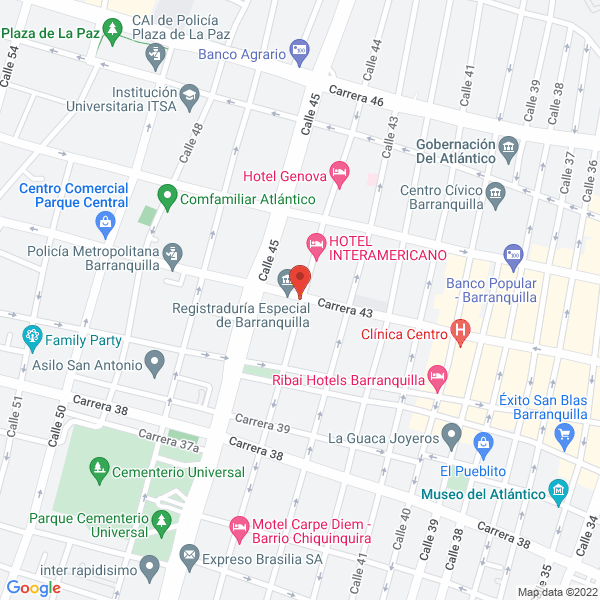 Map of Deportes De La Costa
