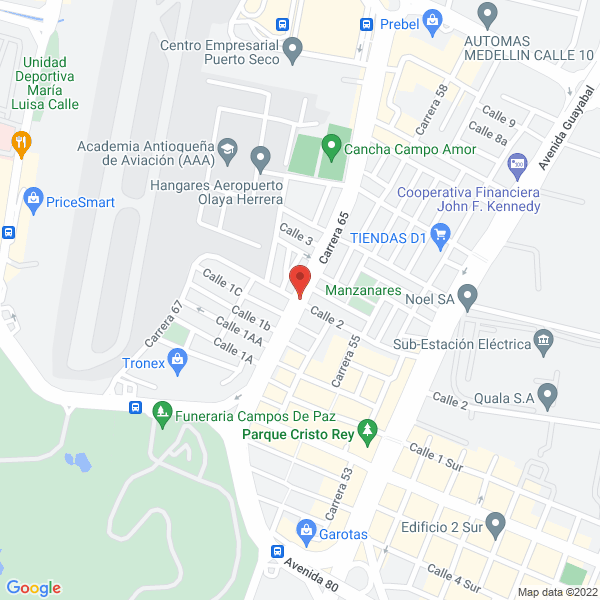 Mapa de Depósito Cristo Rey