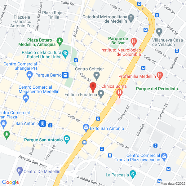 Mapa de Depositos De Materiales Mafre