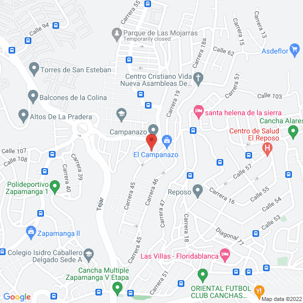 Map of El Campanazo Licorera