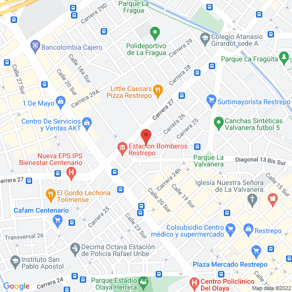 Mapa de Importadora Y Comercializadora El Carpintero S.A.S