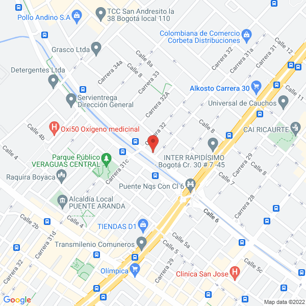 Mapa de El Cilindro Otto Angulo