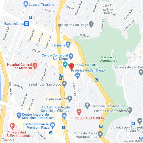 Mapa de El Dedal De Oro