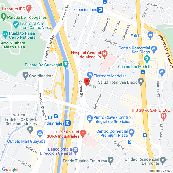 Mapa de Editorial El Globo S.A. La República