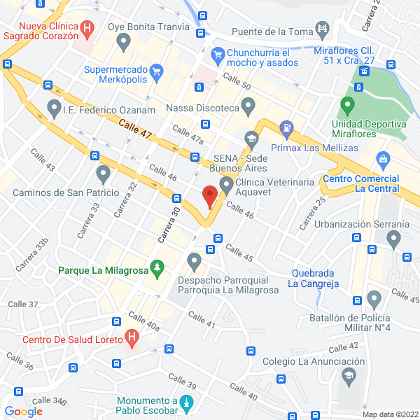 Mapa de Diego Alberto Aguirre Sanchez-Avaluos
